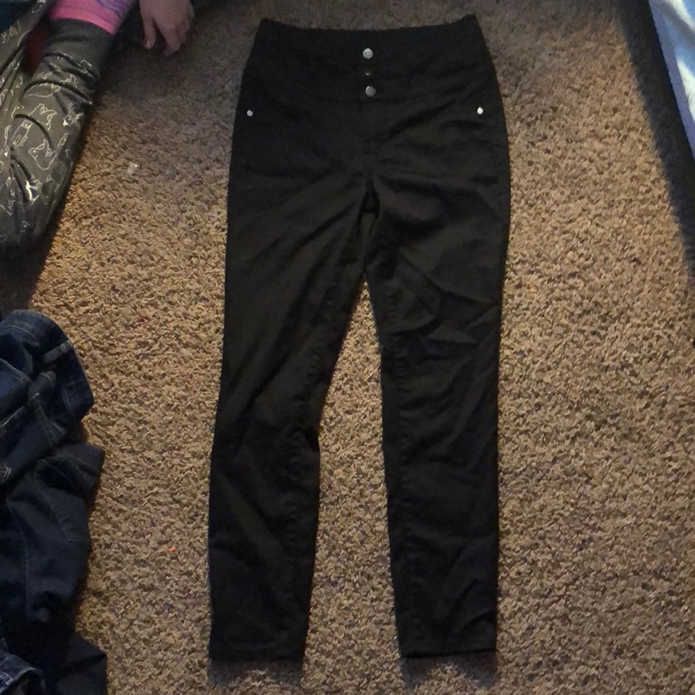 Black high waisted slacks
